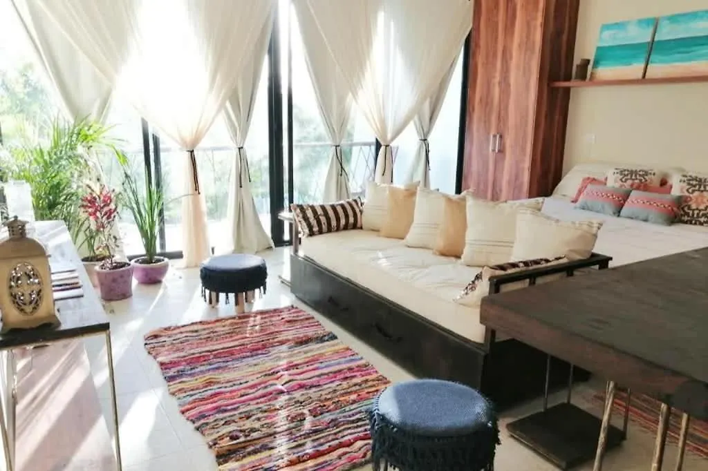Lägenhet Tulum Locals Boho King Suite Wifi Pool Gymyoga Dk